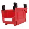 Parts Storage Box Plastic Hangable Stackable Storage Tray for Candy Hardware Craft Supplies 276 X 213 X 178mm Red