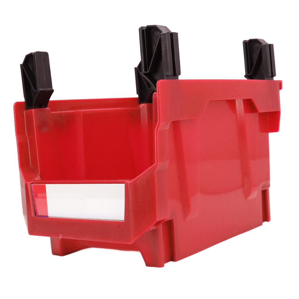 Parts Storage Box Plastic Hangable Stackable Storage Tray for Candy Hardware Craft Supplies 276 X 213 X 178mm Red