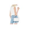 New CK/Calvin Klein Synthetic Leather Envelope Bag, Handbag, Shoulder Bag Women's Ivory White DH3458-114