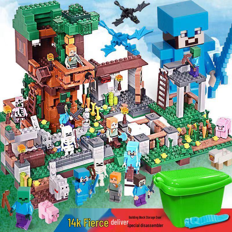 World Assembly Chinese Building Blocks: Cave Village Set for Kids