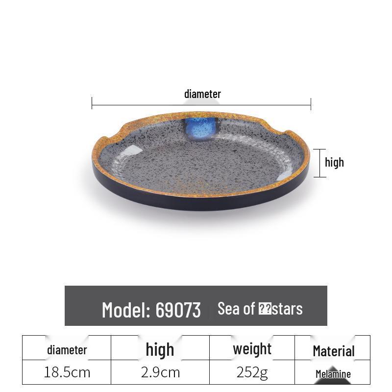 Melamine Japanese Style Tableware: Small Bowls, Plates, Spoons, Cups, Condiment Dishes, Soup Bowls, Rice Bowls for Hot Pot Restaurants.