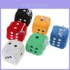 Plush Dice Party Pendant Soft Fluffy Car Decoration