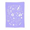 Herb Witch Black And White Nikury Blanket Soft Warm Flannel Throw Blanket Bedding for Bed Living room Picnic Travel Home Couch