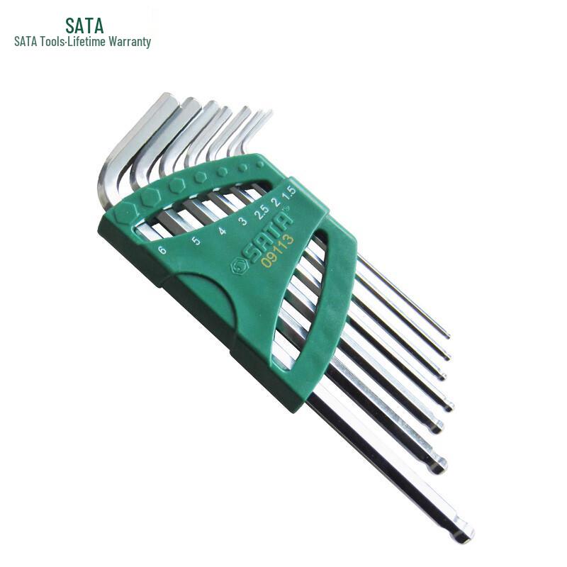 SATA 7-Piece Extra Long Ball End Hex Key Set