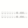 Leopard Print Press On Nails, Short Square Glue On Nails, Glossy Fake Nails For Women And Girls, 24 Pcs