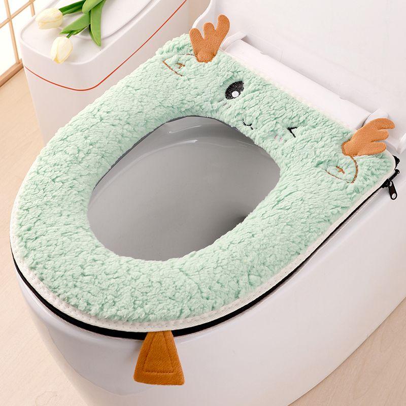 Four Season Universal Toilet Cover Toilet Seat Cushion Universal Zipper Style Household Toilet Seat Cushion Toilet Seat Cover