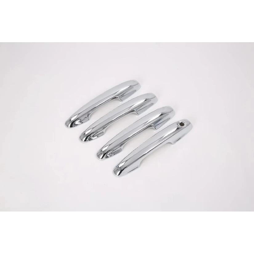 For Ford Focus      ABS Chrome Carbon Fiber Glossy Black Car Door Handle Cover Trims Car Styling Accessories