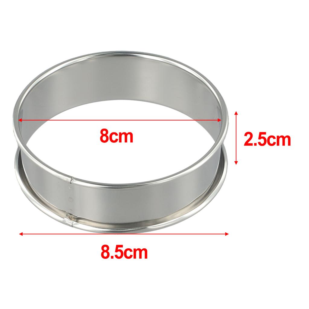 Hotels und Restaurants für Familien Muffin-Ringe DIY Kreative Runde Muffin-Ringe Außendurchmesser 8,5 cm Edelstahl