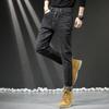 Kevadised ja sügisesed tavalised meeste elastsed vabaaja teksad meeste Korea versioon Slim Fit Slim Micro Harlan püksid meeste püksid