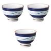 Set of 3 Obi Matsuba Sencha Teacups X Arita Ware Sencha Teacups by Setomonohonpo [8.5 6cm]