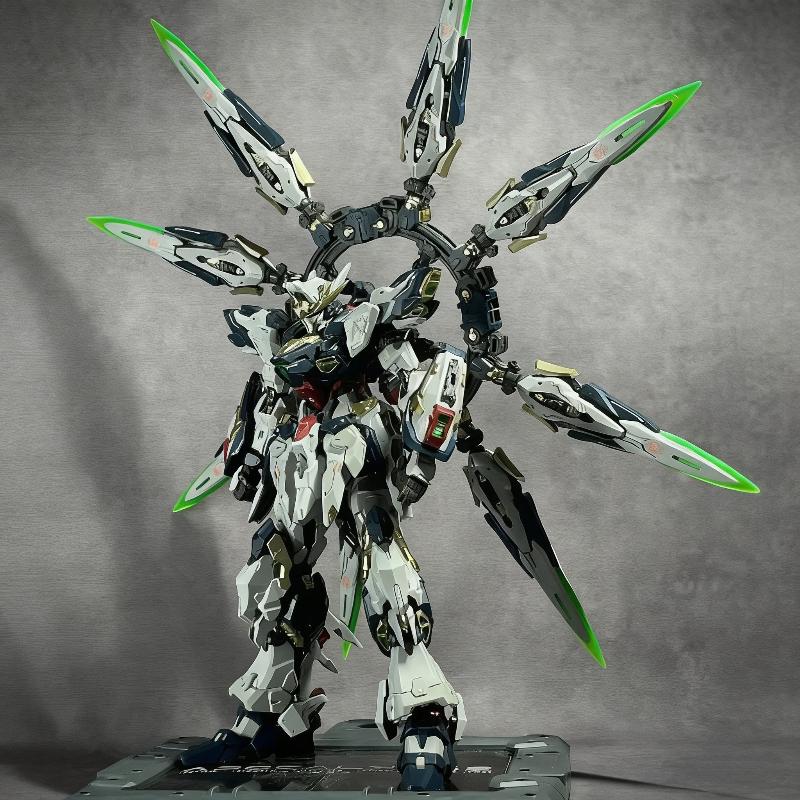 New Vientiane Fusion 1/100 Apocalypse Mecha Model Kit Assembly Toy Action Figures Alloy Skeleton With Stand Desktop Decor Gift