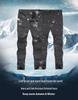 Men's Windproof Softshell Fleece Pants: Warm, Breathable, Wear-Resistant for Hiking In Autumn and Winter.
