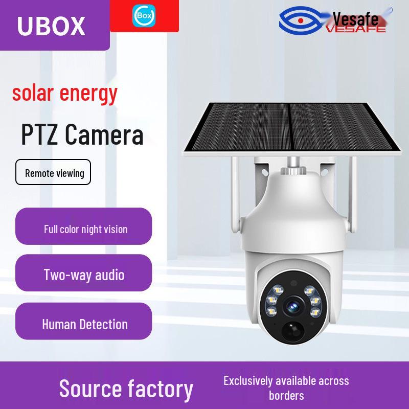 

Ultra HD Wireless Solar-Powered Outdoor WiFi Surveillance Dome Camera WiFi 3MP
