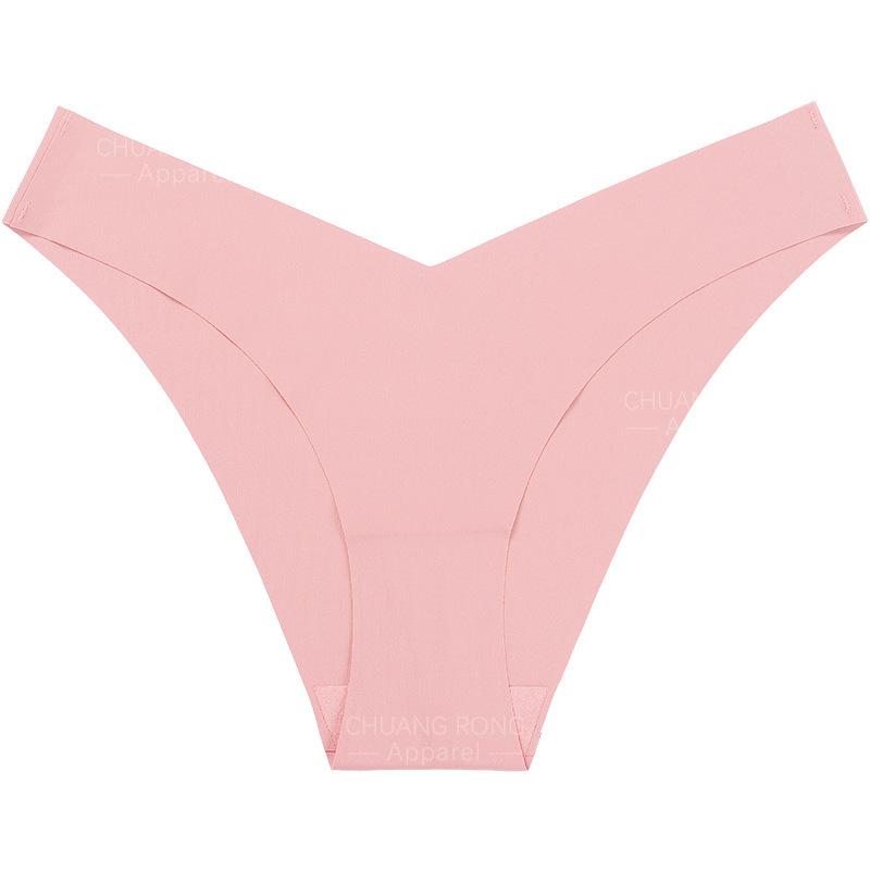 Jednodílné bezešvé spodní prádlo s nízkým pasem a plus size pro dámy, z ledového hedvábí, s tenkým bavlněným klínem, prodyšné, sportovní fitness kalhotky