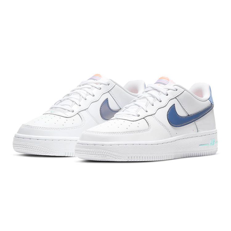 Nike Air Force 1 LV8 1 GS White Dark Purple Dust Kids Sneakers Light-Thistle Copa DC8188-100