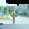 Auto Spiegel Deko Kristall Auto Rückspiegel Anhänger Christliches Religiöses Ornament Zubehör Für Auto Innenraum Zuhause Wohnzimmer