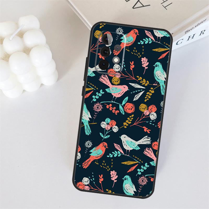 Birds Flock For Samsung Galaxy A55 A35 A15 A36 A56 A26 A16 A22 A32 A52 A54 A34 A53 A33 A13 A06 A05 Case