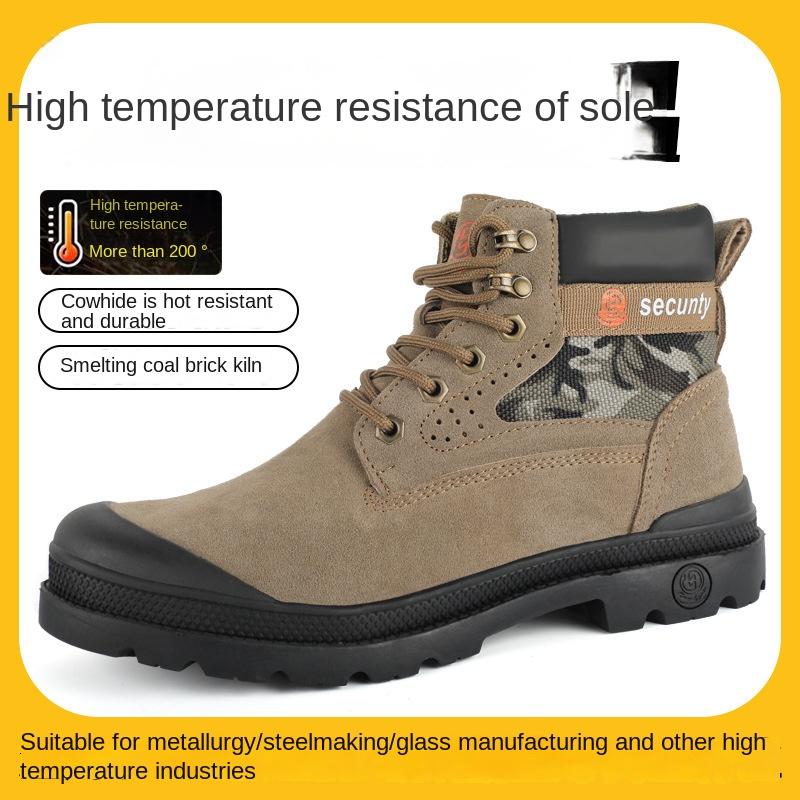 

Взуття для страхування праці при високих температурах, антипірсингове, зносостійке, зносостійке, протиковзке, безпечне, захисне взуття 48