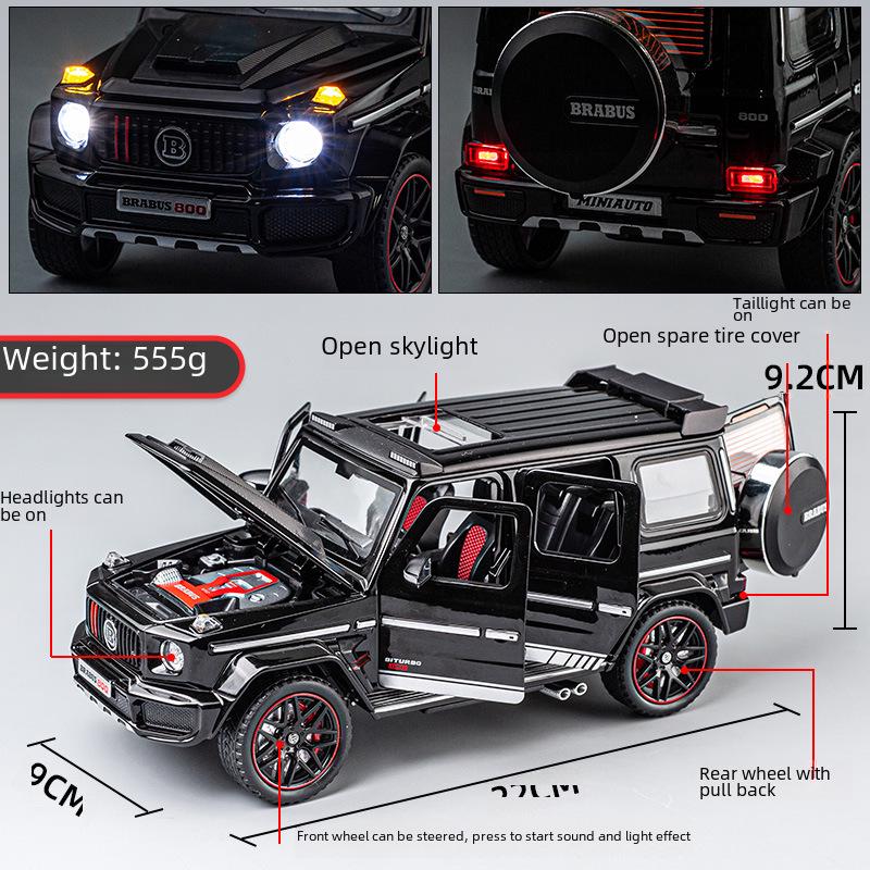 Mercedes-Benz G-Class Brabus 1:24 Off-Road Alloy Model Car Toy