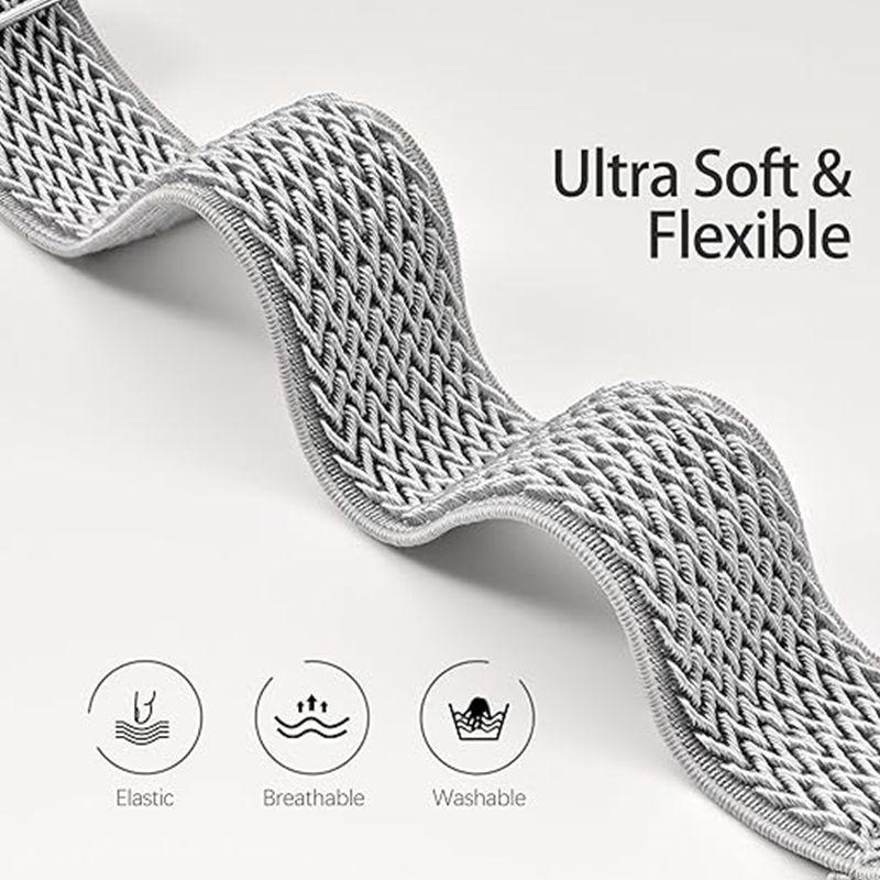 Stretchy Nylon Band for Apple Watch Series 11 10 Ultra 3/2 SE 42mm 38mm 46mm 41mm 45mm 49mm Adjustable Sport Strap for Women Men