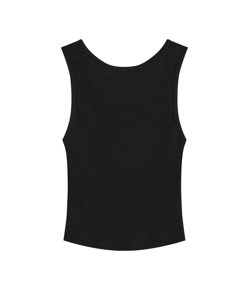 REST&RECREATION Short Tank Top - Black