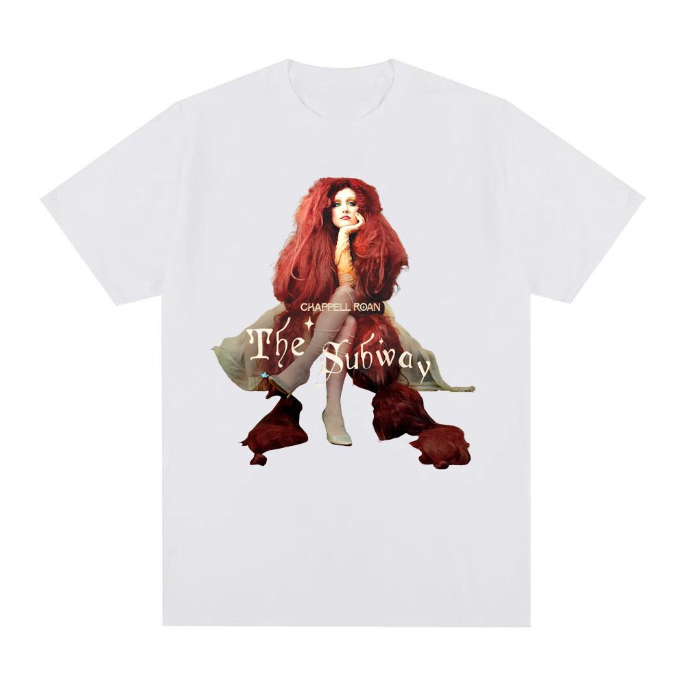 Chappell Roan-The SubwayT Shirt Short Sleeve 100%Cotton Summer Tee-shirt Graphic Printing Tshirt Hip Hop Punk Clothing Tops
