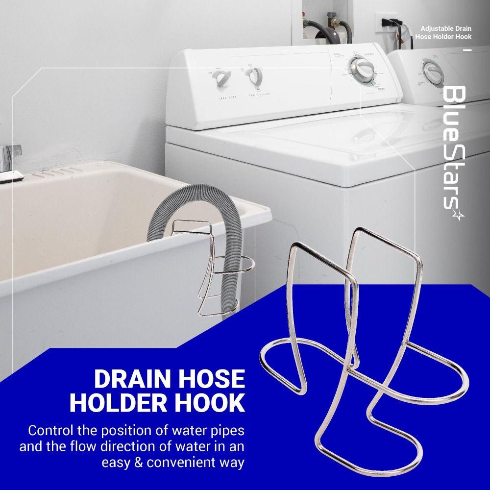 Hook Utility Sink Hose Clamp 304 Stainless Steel Laundry Tub Hose Guide Clip Tubs and Sinks