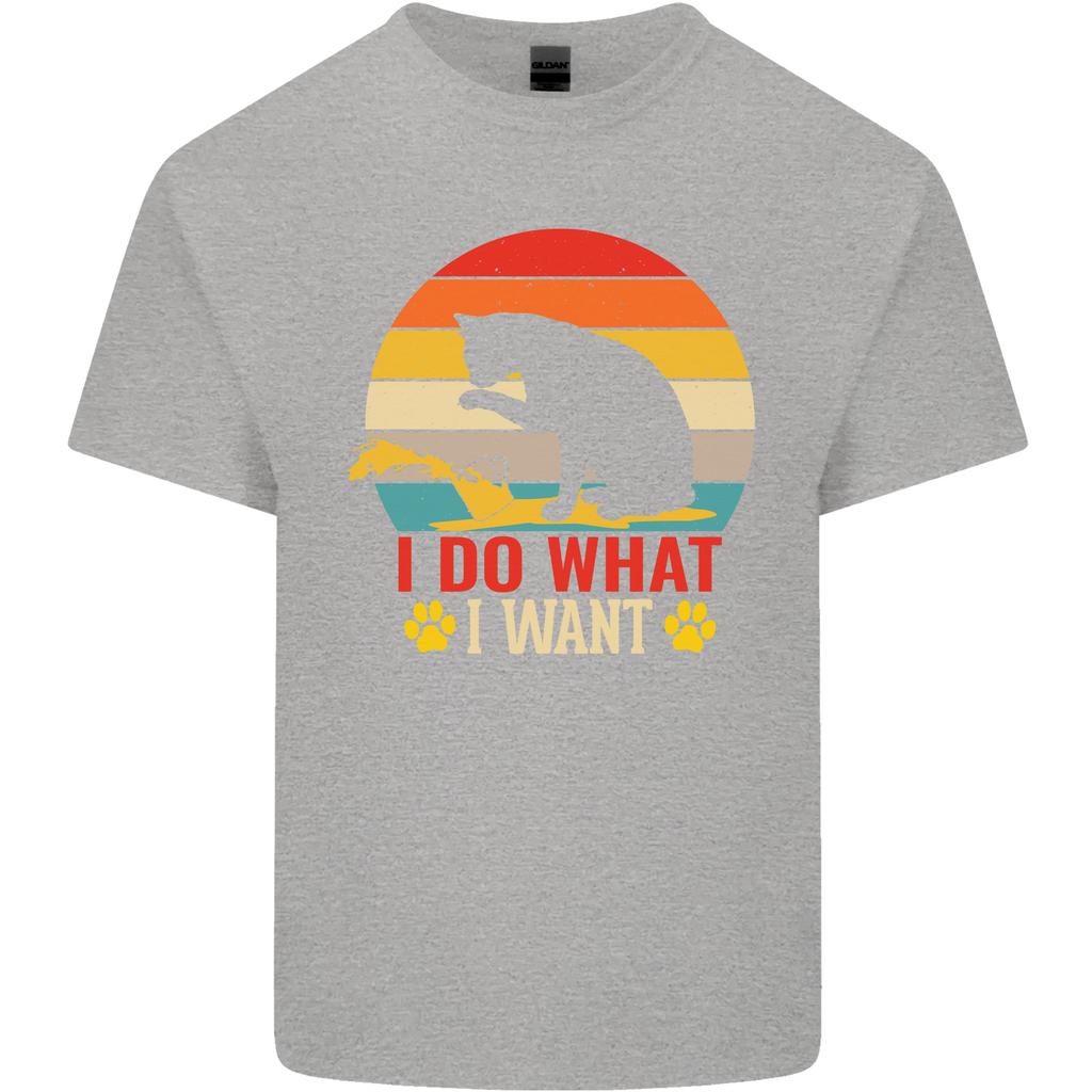 Cat I Do What I Want Funny Kitten Lover Unisexs Light Cotton TShirt