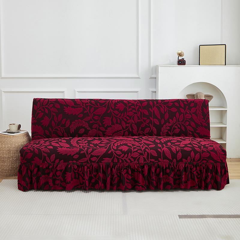 

M/L Жаккард Однотонный Роскошный Ивовая Рифма Чехол на Диван-Кровать M Sofa Bed Cover