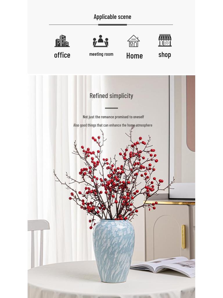 Modern Minimalist Jingdezhen Ceramic Vase for Hydroponics