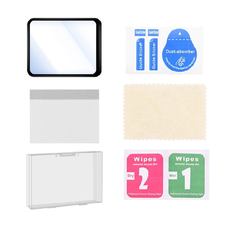Protective Tempered Glass Film Kit for X6 Action Camera Screen, Tempered Glass Guard with Cleaning Wipes Dust Absorber
