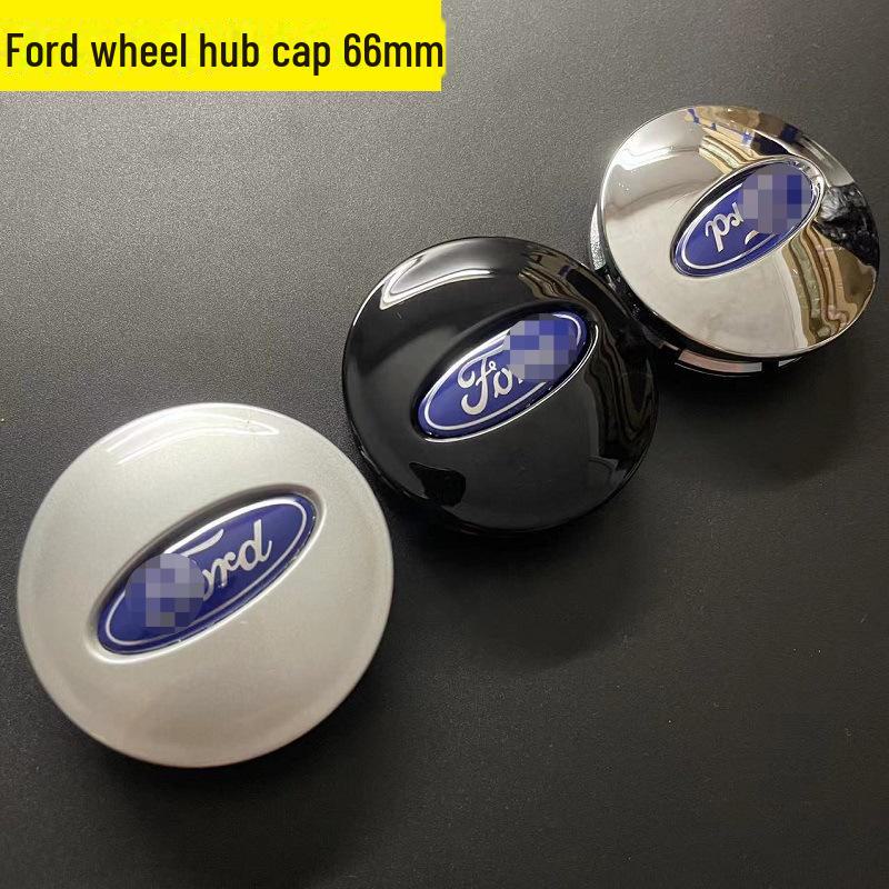 Ford Hub Center Cap with ST Viper Tire Logo - Modified 54mm Cap, Fits 66mm Hub