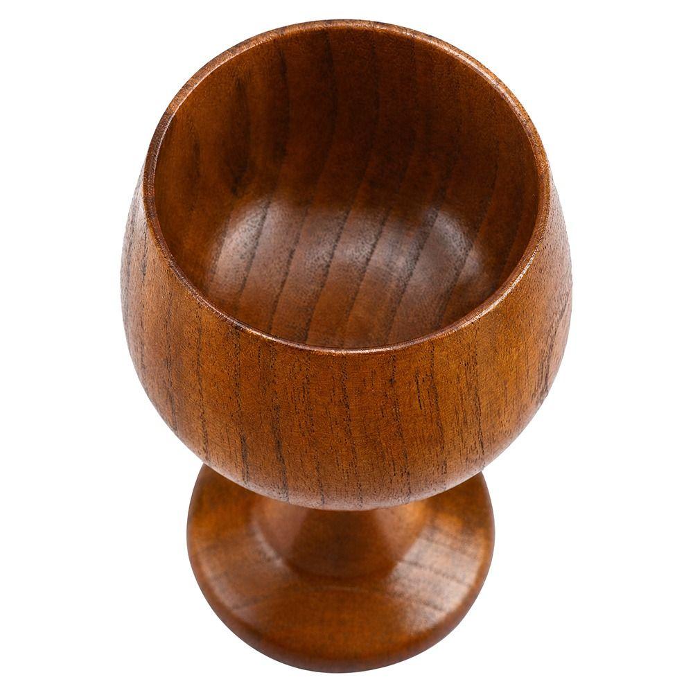 Solid Wood Wooden Wine Goblet Hand-made Jujube Wood Wooden Drinking Cup Wooden Mug  Drinking Wine