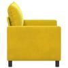 Yellow Sofa 126 x 81 x 87.5 cm Velvet