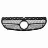 Compatible with 2015-2019 B-Class W246: Modified Black Diamond Style Front Bumper Grille