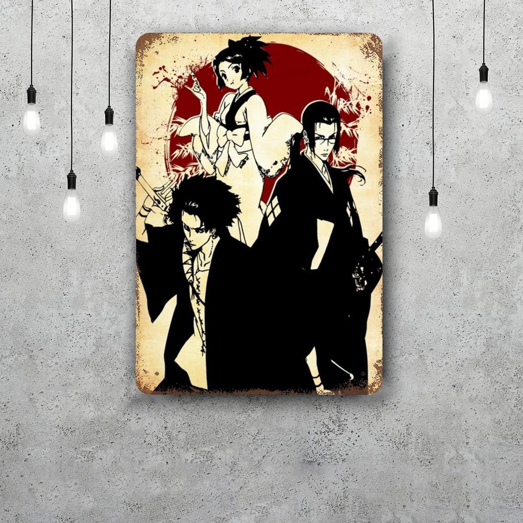 samurai champloo Decor Vintage Metal Signs Tin Signs Captain Poster Decor for Bar Pub Club Man Cave Wall Decoration