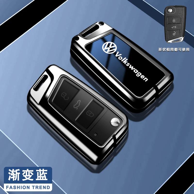 

VW GTI GOLF 2026 Hot For VW VOLKSWAGEN Zinc Alloy Flip Car Remote Key Case Cover Fob For VW Volkswagen Golf 7 MK7 Tiguan MK2 For
