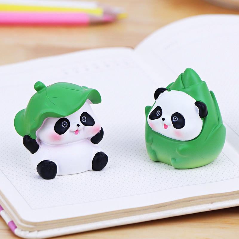 Adorable Panda Mini Ornament for Office or Car Decor