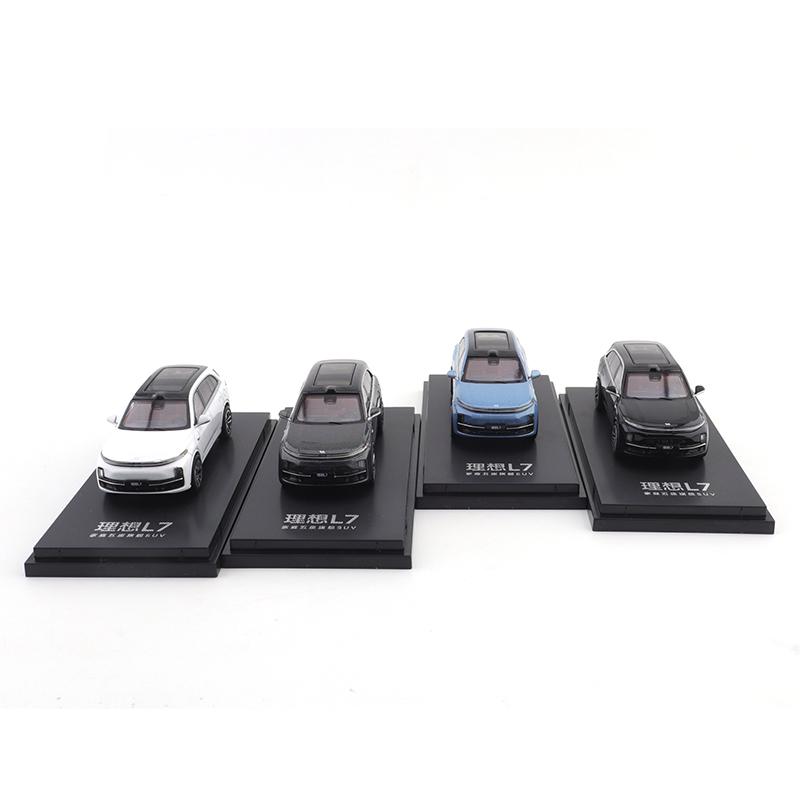 Li Auto L7 Car Model 1/64 Cars Alloy Motor Vehicle Diecast Metal Model Kids Toys for Boys Friends Gifts Collect Ornaments