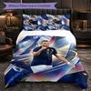 Kylian Mbappe Themen-Bettwäsche 3-teiliges Bettbezug-Set Dekorative Bettwäsche für Jugendzimmer Heimdekoration