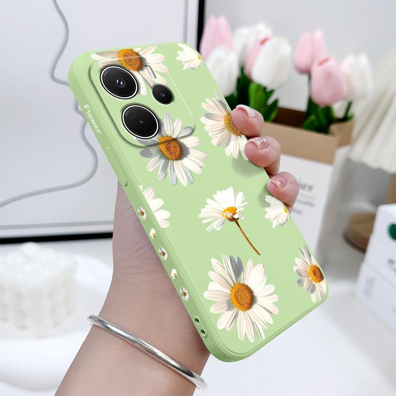 Gilded Sunflowers Phone Case For Xiaomi Redmi Note 14 13 12 12S 11 11S 10 10S 9 9S 14C Pro Plus 4G 5G Liquid Silicone Cover