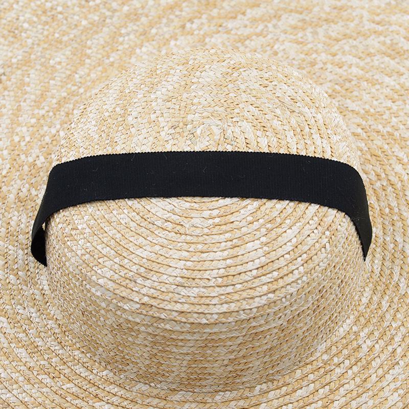 Princess Wind Super Big Brim Straw Straw Hat Women Thin Windproof Tether Sun Hat Street Photography Internet Celebrity Hat