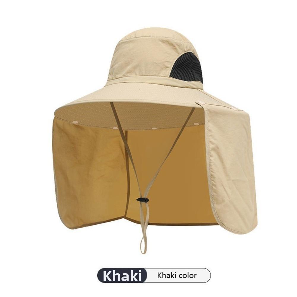 Anti-UV Fisherman Hat Adjustable Bucket Hat New Safari Cap Summer хаки