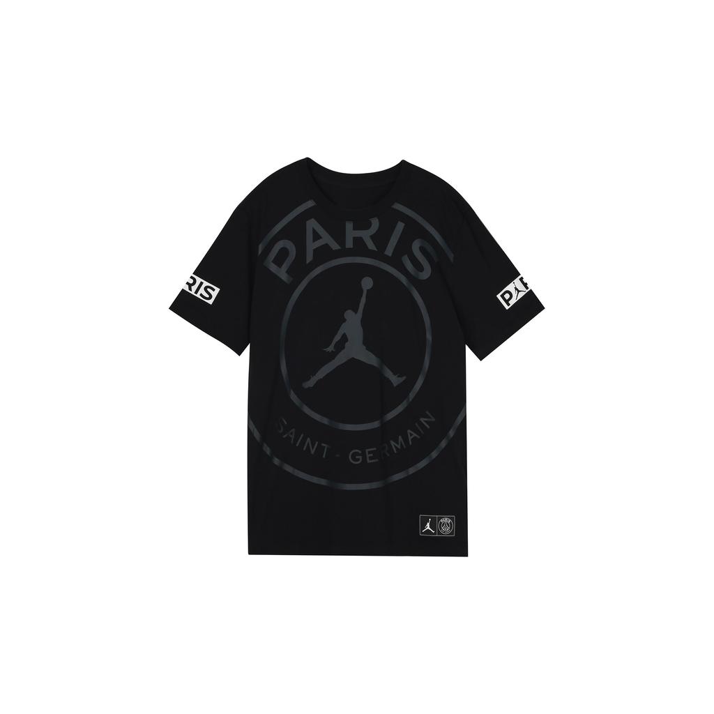 Jordan Psg Logo Tee Men Tops Black BQ8385-010