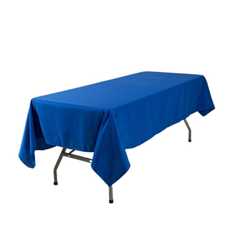 

WrinkleFree Polyester Tablecloth In Blue Elegant Rectangular Design Table Cover For Camping Weddings And Home Decors 1