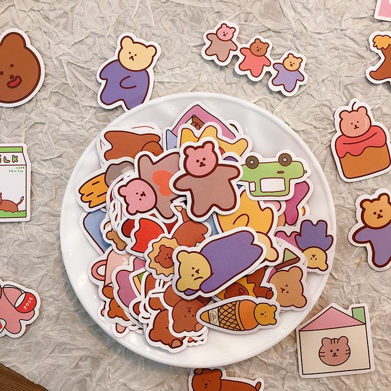 100 Rilakkuma Cartoon Animal Planner Stickers: Cute Japanese-Style Decoration