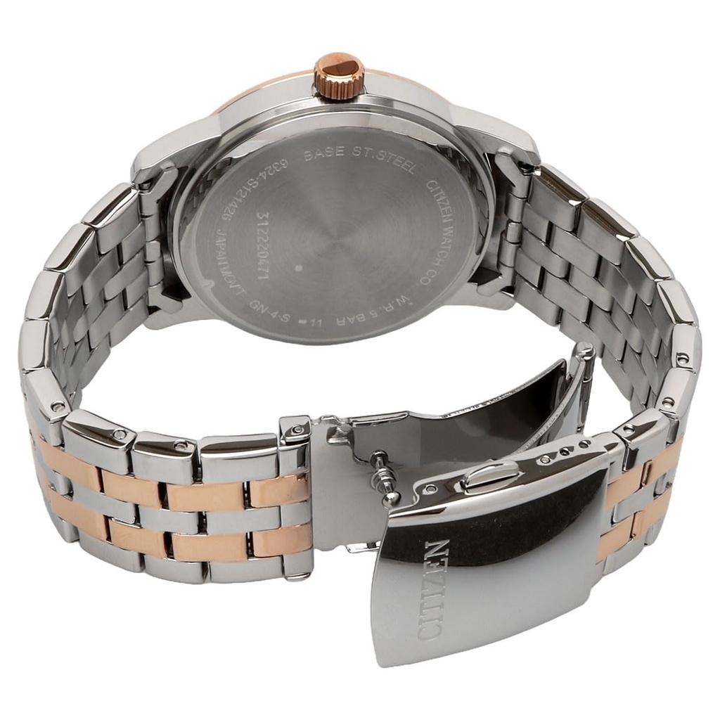 CITIZEN Moon Phase Analog Quartz Watch Silver and Pink Gold Men's AK5006-58A (Overseas Model) [Used]