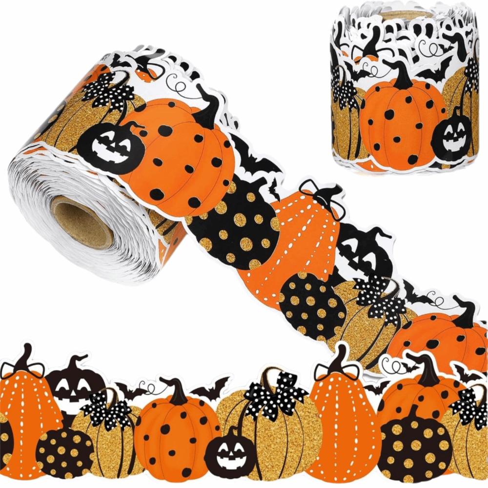 Wave Sticker Halloween Border Sticker Chalkboard Decorative Sticker Photo Frame Wall Decor