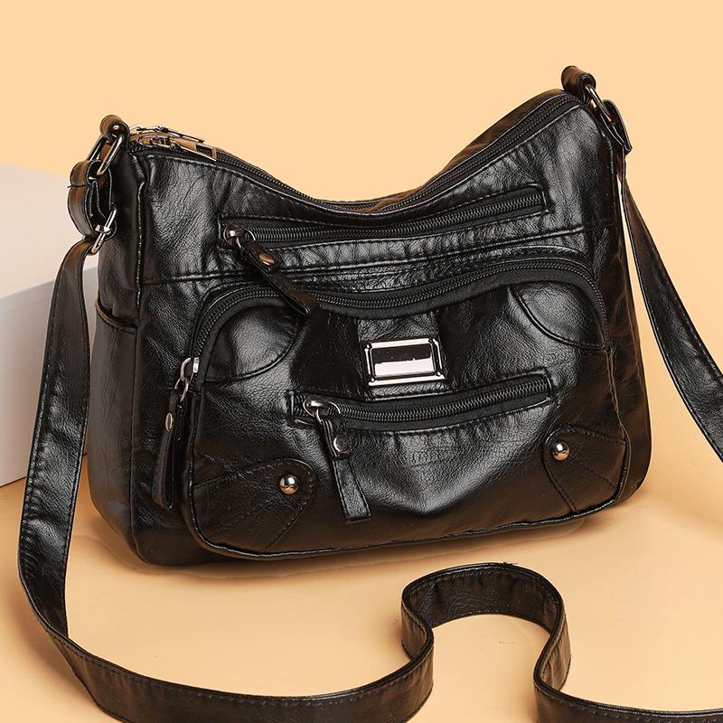 Vintage Shoulder Versatile Large Capacity Casual Diagonal Bag