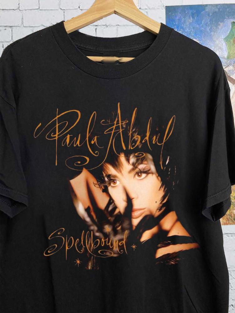 Paula Abdul - Spellbound Short Sleeve Black All Size Gif  - Free Shipping Unisex T-Shirt XL